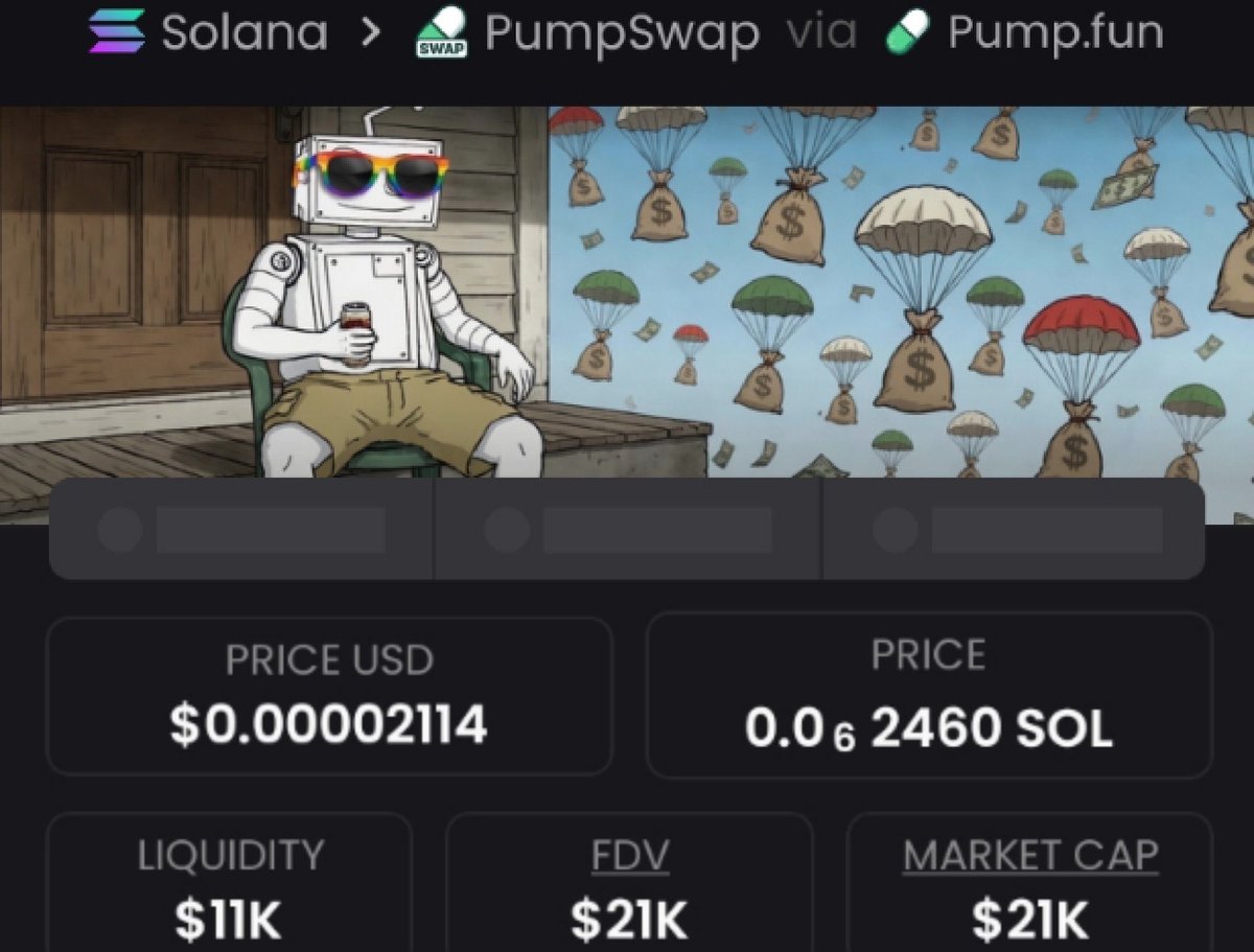 Jaycvdickerson's tweet image. 💎Token : $NOOBOT
📈Entry: $21k
📊Peak: $415k
🚀Gain: 19.7x Profit 

It was dropped early on my TG. 💯🔥
X saw it late — as usual.
📩 DM now to join my Alpha Telegram Channel🚀 
✅ Follow and don’t miss the next one.

⛓️ #solana #memecoin #cryptoTrading