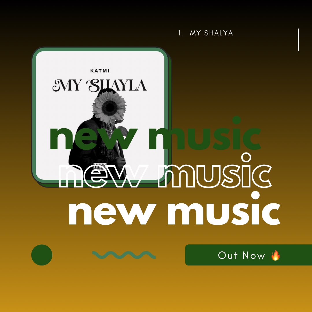 Gmwrecord's tweet image. @Theycallmekatmi delivers raw emotion on
"Shayla" a story of love, distance, and the kind of connection you can't replace. If you've ever missed someone you couldn't forget — this one is yours
Stream "Shayla" now
#Katmi
#Shayla
#Afrobeats2026
#NewMusicFriday
#Afrobeats