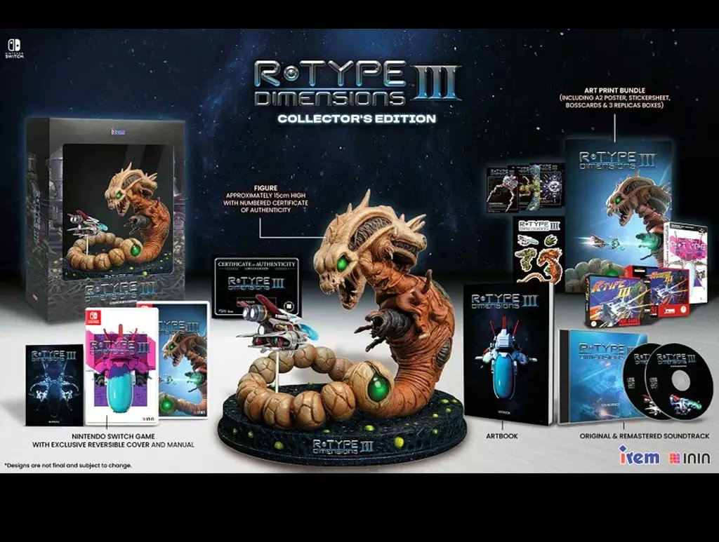 SuperDealsGame's tweet photo. R-Type III Dimensions Collector's Edition will be out next month!
Get this amazing SHMUP game with a figurine of the R9 plane vs the Boss!
#rtype3 #rtypeiii #rtype3dimensions
https://t.co/hDIUEmrj4V https://t.co/Vey3R6BRrD