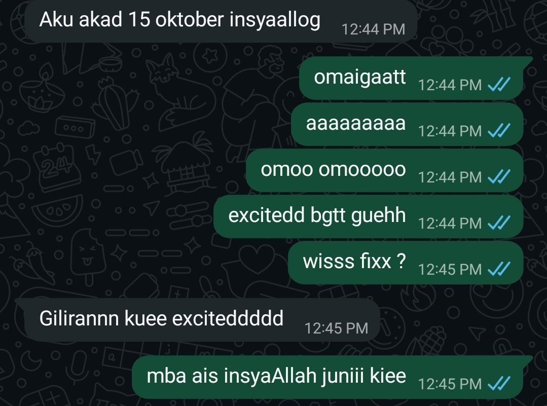 _sleepydream's tweet photo. nangis in ini dari maret :(
bisa gasi kalian nikahnya nunggu aku pulangg aja? :

jujur sedihh karna aku pasti akan kehilangan 2 orang yang udahh selaluu ada buat aku ini 
tapi aku juga bahagiaa, akhirnyaa kalian akan punyaa rumahh buat kalian pulang https://t.co/NH0YXwQfol