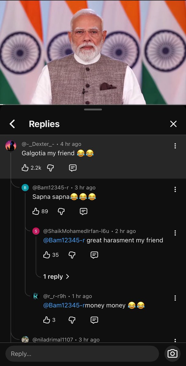 aryan_jandyal's tweet image. Average Comments on @narendramodi's YouTube Video.

Context: जब @narendramodi जी ने राष्ट्र को संबोधित किया.

#NarendraModi #Congress #RahulGandhi #BJP #India 
@SupriyaShrinate @INCIndia @IYC @RahulGandhi @INCKerala @TheLallantop @Abhinav_Pan @ravish_journo @priyankagandhi