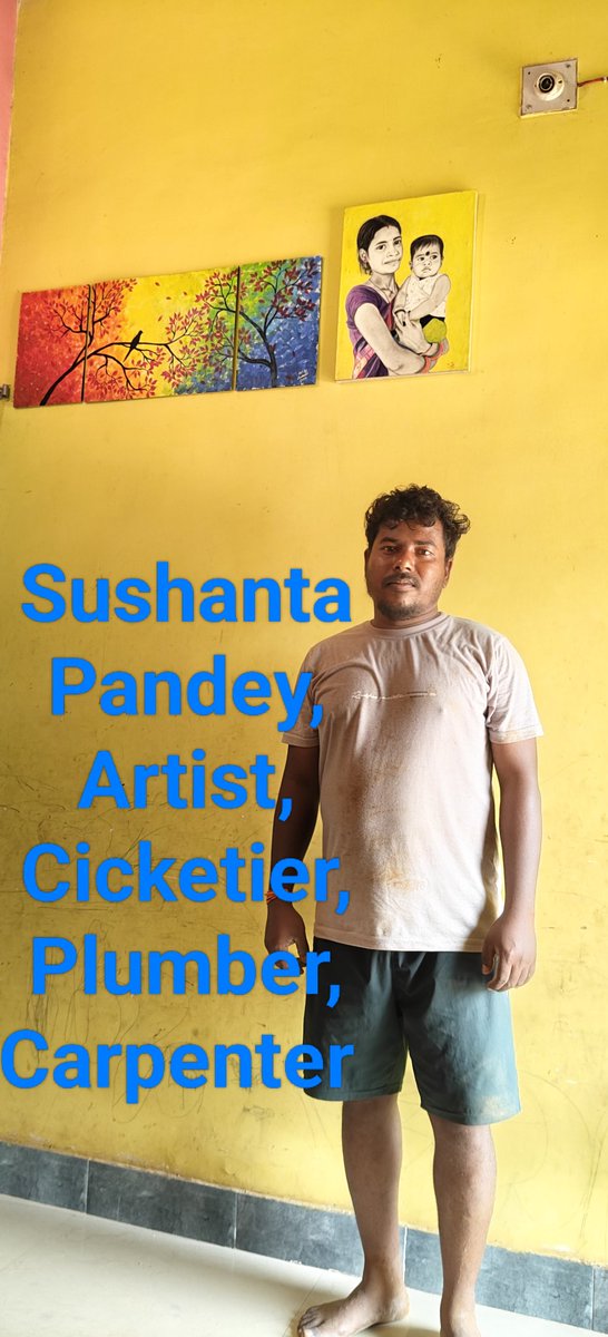 SameerKumarBhoi's tweet photo. Met an all Rounder, Cicketier, footballer and a local plumber, sketch atirst Mr Sushanta Pandey Currently working at #Hindalko, Hirakud as a Smelter... A unsong hero of #Dangarpara, #Sambalpur @BCCI https://t.co/hYtgzkqm1x