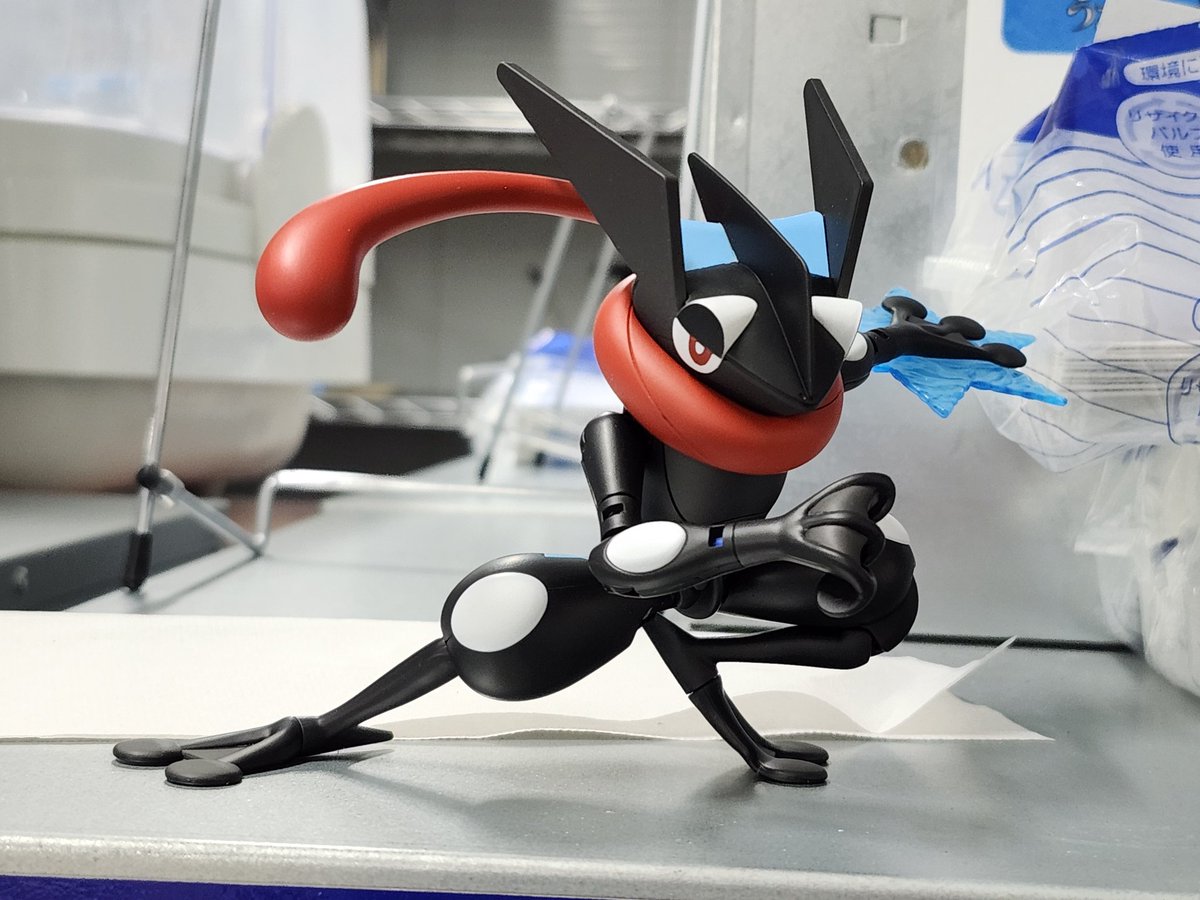 ラグレアさんで買ったゲッコウガをラグレアさんで塗ってきました。
やはりゲッコウガは色違いに限ります( ¯﹀¯ )

カラーレシピは面倒なので割愛……(￣▽￣;)