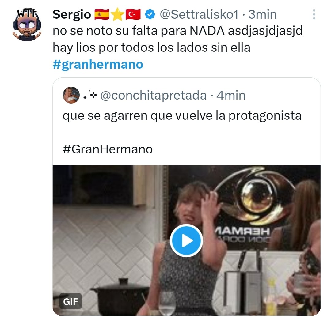 Pero que dice este gallego roto si no dejaron de hablar de Sol aun no estando en la casa. Dale sacate se la boca a Sol que no es una verga. #GranHermano