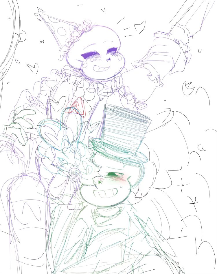 magocake's tweet image. Ringmaster clown #colorkiller #colorsans #killersans 
my butt hurts ow ow owuchchhhhh