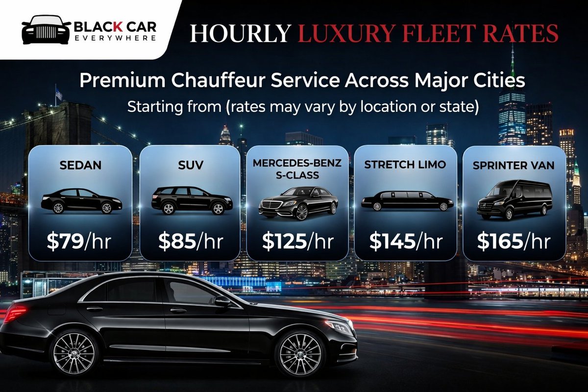 car_everywhere's tweet image. 🚘 Luxury Fleet Rates – Premium Chauffeur Service at Every Mile ✨

Ride in style. Arrive with confidence. Travel without compromise.

📞 (800) 967-9416
🌐 blackcareverywhere.com

#LuxuryTravel #BlackCarService #ChauffeurService #LuxuryFleet #ExecutiveTravel #VIPTransport