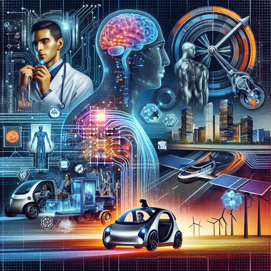 Bsdev0's tweet image. AI is transforming healthcare, transport, and sustainability. Exciting times ahead! 🌟 #AIFuture
