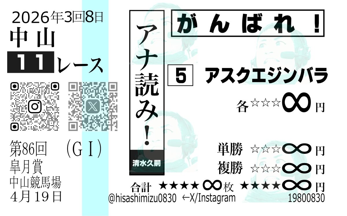 1999年　皐月賞　現地馬券18頭 き*】様