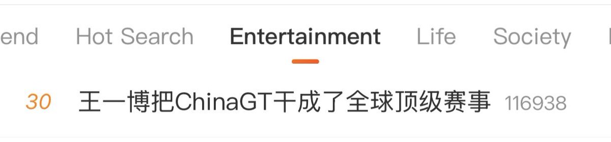 AllYiboWang's tweet photo. #. Wang Yibo turned ChinaGT into a top-tier global racing event is trending on weibo 

Yibo’s popularity is helping bring this niche sport to a wider audience with even the racing community recognizing the impact of his influence 

85RACING CGT SHANGHAI26
#WangYibo_CGT2026 #WangYibo #YIBO85 #85Racing