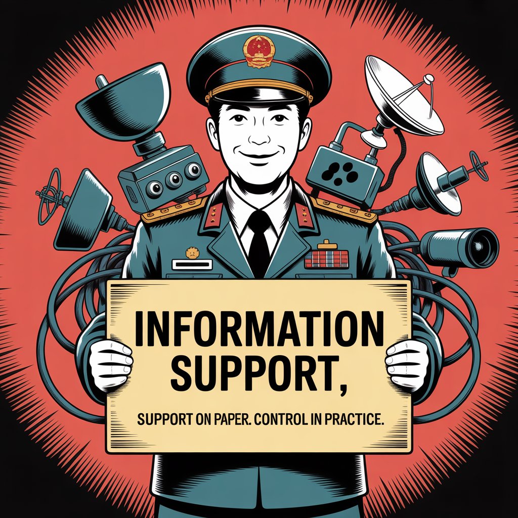 justice4_tibet's tweet photo. The creation of the Information Support Force marks a turning point in military history—where digital dominance becomes central to global power dynamics. #PLA #InformationSupportForce https://t.co/pZA5DxeChs