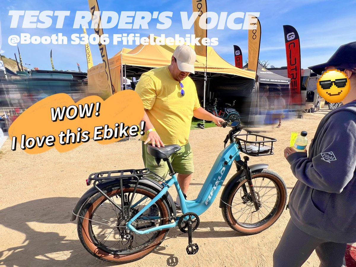 fifieldebikes's tweet photo. Every “I love this ebike” 🚲
Reminds us why we do this💡
Your happiness = our drive⚡️
#seaotterclassic #Fifieldebikes #ebikes #fattireebike https://t.co/UMnKANWwnf