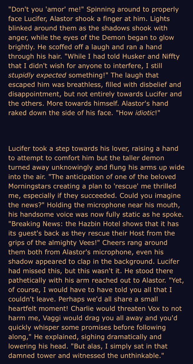 RegdSinnerTM's tweet image. ˗ˏˋ FIC ´ˎ˗ 
Ya like angst? 🎷🐝

#HazbinHotel #RadioApple
archiveofourown.org/works/83383756