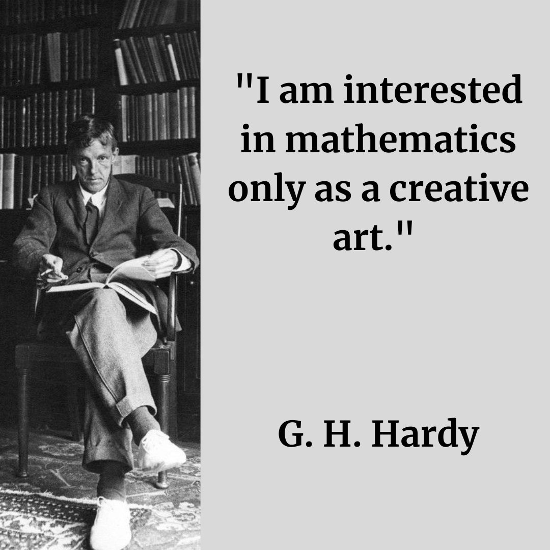Professor Hardy on mathematics as creative art