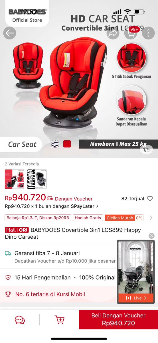 khdjst's tweet photo. hi moms!
WTS carseat BABYDOES
Kondisi like new, minat DM yaaa

COD bisa area Parung (Bogor) atau Tangerang Selatan. Wikayah lain, bisa didiskusikan dulu.

Thanks https://t.co/z3XLSWBedW
