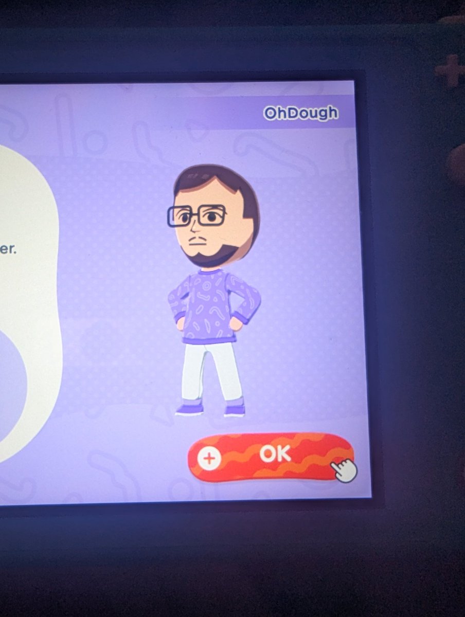 Novaunleashed_'s tweet photo. probably the only one to make an @OhDoughPlays mii https://t.co/RBVAWmkRTB
