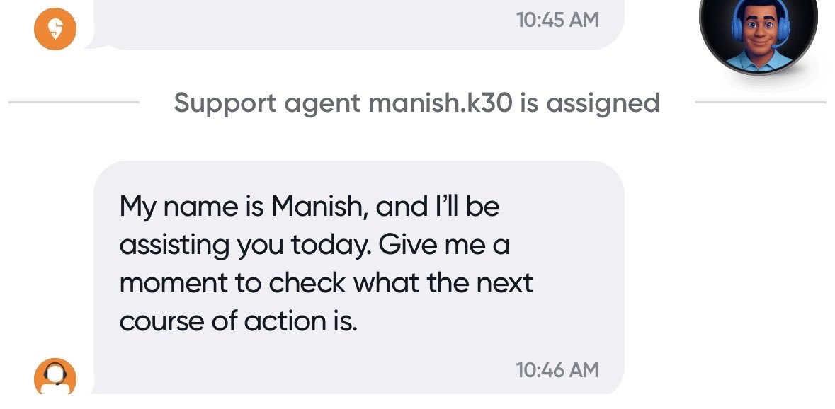 anksv25's tweet photo. And rubbish  customer support by Manish. https://t.co/FSVSjVfiPo