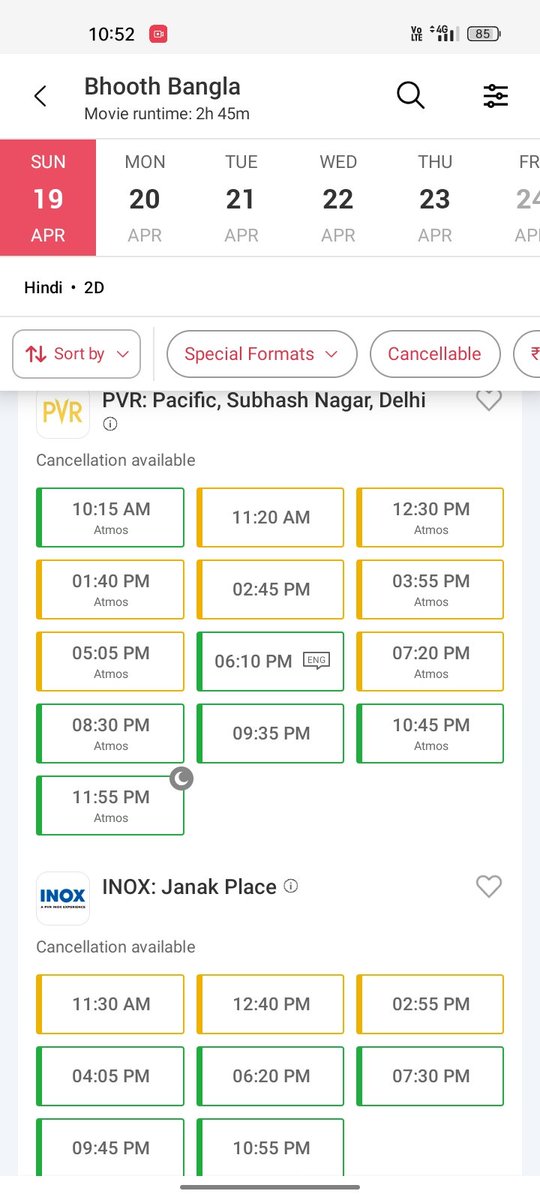 Shiv__8895's tweet photo. Super Duper Sunday 🤷🏻🔥 for 
#BhootBangla

At this time 
231 shows Filling Fast ⏩⏩🔥📈 

In Delhi 

#BhoothBanglaPublicReview
#Tabu #BhoothBanglaReview
#BhoothBanglaInCinemasTonight
#AkshayKumar #Priyadarshan #Tabu #PareshRawal #WamiqaGabbi #EktaaKapoor https://t.co/j5TVaodif0