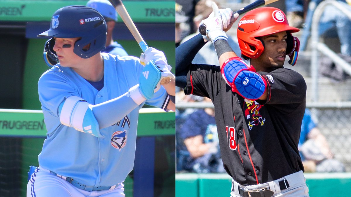 MLBPipeline's tweet image. The #BlueJays' future was on full display Saturday night.

The club's top two hitting prospects, JoJo Parker (MLB No. 40) and Arjun Nimmala (MLB No. 69), both showed off their pop with big homers: atmlb.com/4dX2awZ