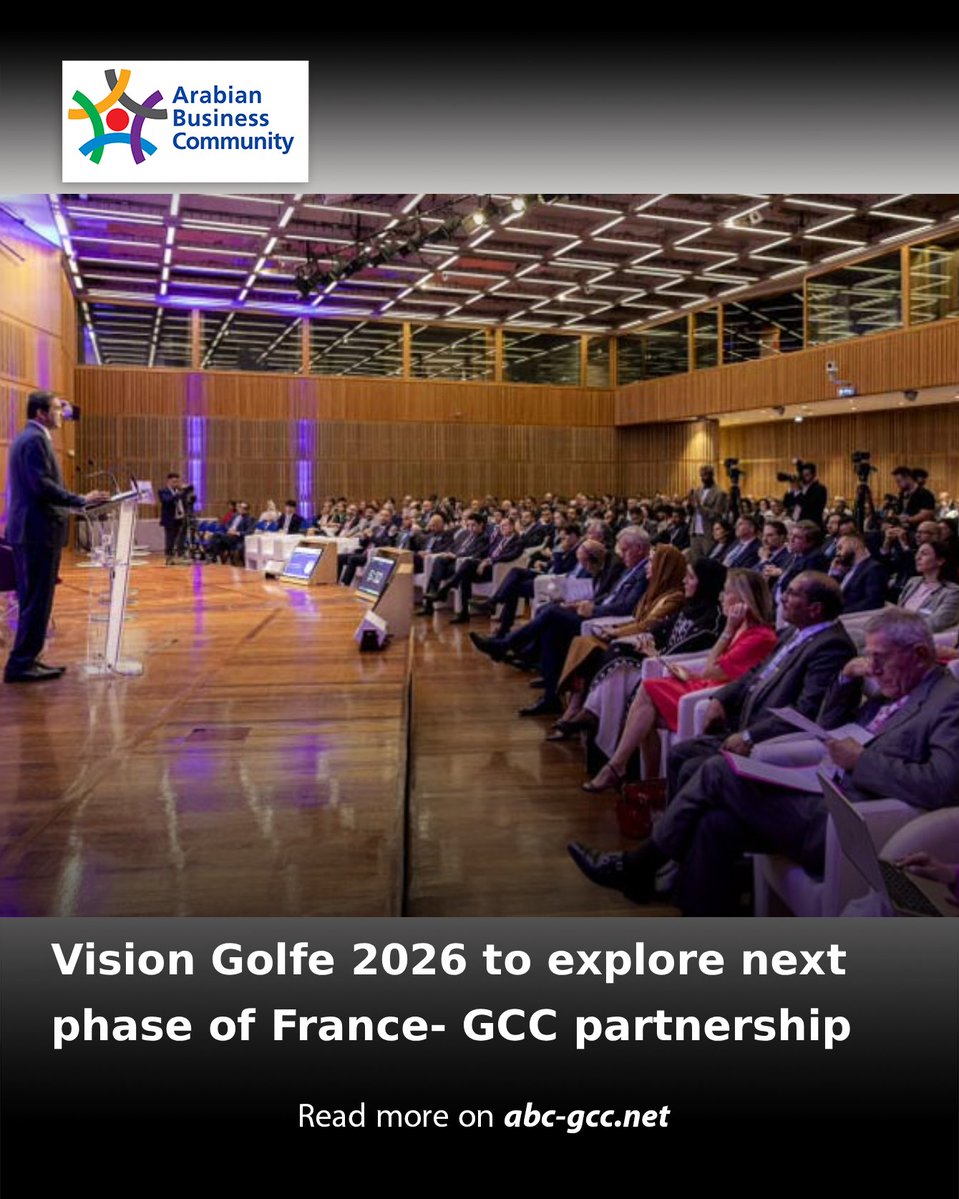 ABCinGCC's tweet image. France &amp;amp; the Gulf Cooperation Council states will meet in Paris on June 18 and 19 June for Vision Golfe, a high-level forum designed to accelerate trade, investment &amp;amp; strategic cooperation.
Read more on abc-gcc.net/News/1/394825
#ABCNews #Cooperation #Trade #Investmnet #GCC #France