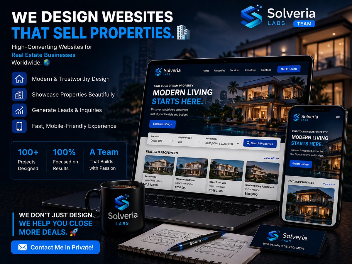 OmarMos31662682's tweet image. If your website isn’t bringing you clients… it’s costing you money.
We’re a team specialized in building high-converting websites that don’t just look good — they are designed to sell.
#WebDesign
#UIUX
#WebsiteDesign
#DigitalMarketing
#BusinessGrowth
#Startup