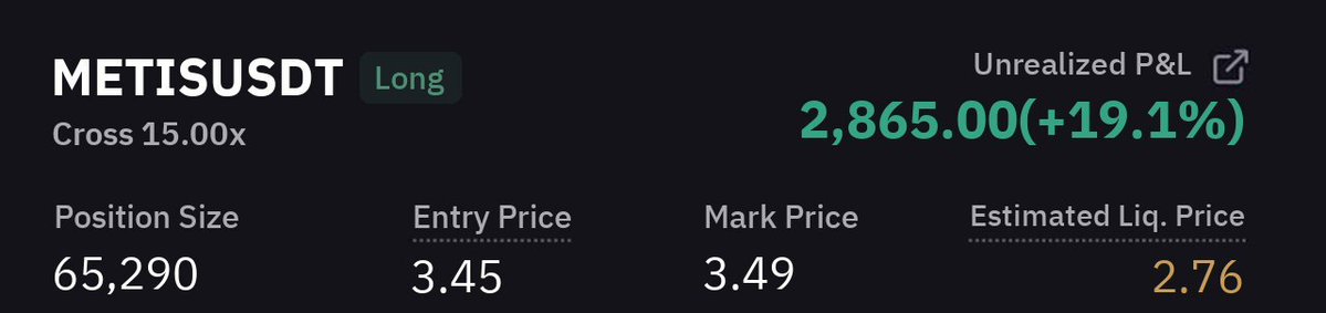 CryptoDegenPump's tweet image. 🚀 #METIS Pump result

✅ 1st target achieved in just 40 min

💵 Huge quick profit 19.1013% 💪

💰 Join now in order to get your next profit 

☎️ Contact @degeninvestor for vip premium

📈The chart👇
ift.tt/qZ0e1S6
Join now and get 1000$ Bonus 👇…