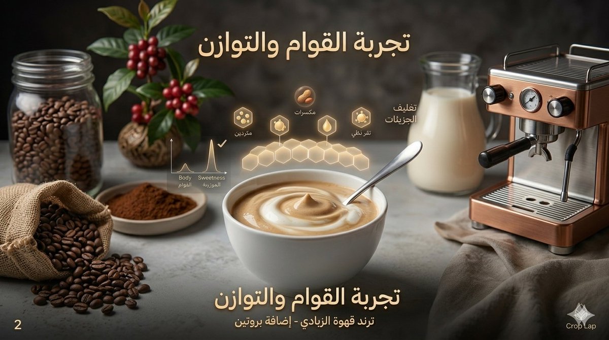 crop_lap's tweet photo. صاير تشوف "قهوة الزبادي" أو خلط "البروتين شيك" مع الإسبريسو في كل مكان؟

 🤳 طبعا في بعض الناس يشوفوها "الفطور المثالي"، لكن عشاق القهوة المختصة يشوفونها "جريمة" بحق المحصول! 

بين فوائد العضلات وصدمة النكهة.. ايش الحقيقة ياعزيزي؟ 👇 #قهوة_مختصة #CropLap #ترند_القهوة #صحة https://t.co/CvyafMq7Rn