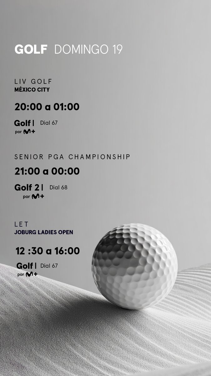Golf en Movistar Plus tweet media