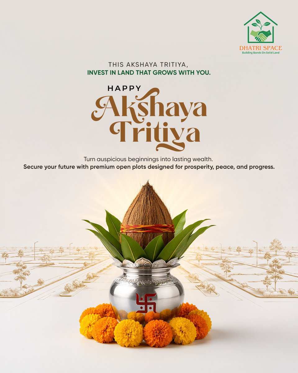 DhatriSpace1's tweet image. 🌼✨ Akshaya Tritiya Wishes from Dhatri Space ✨🌼

May this auspicious day bring you endless prosperity, happiness, and success.
Let your life shine with abundance, positivity, and new beginnings.

#Blessings #FestivalWishes #IndianFestivals #HappyAkshayaTritiya