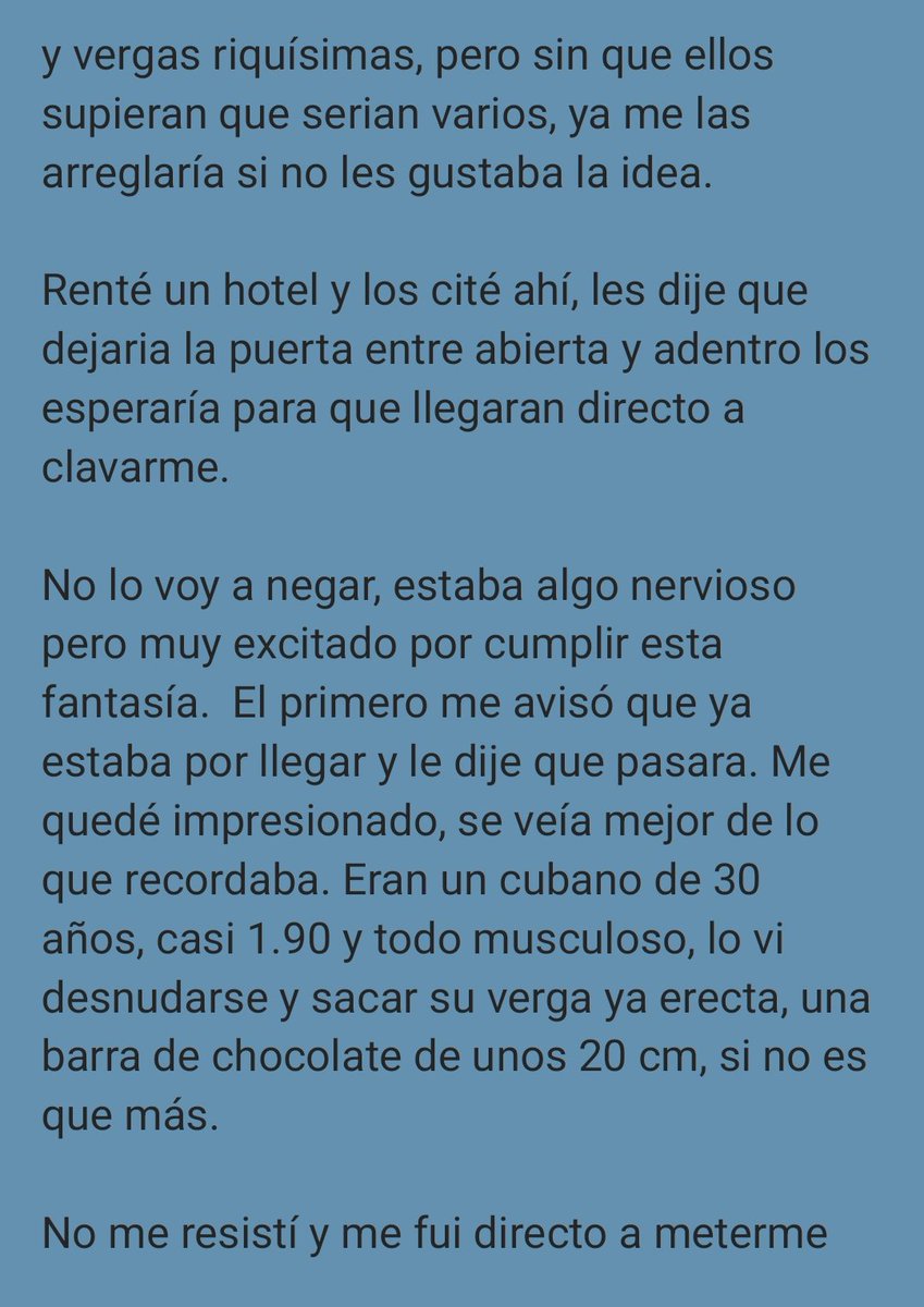 Relatosxxxver's tweet photo. Pastel de 3 leches 🎂💦🤤 1/2

Un seguidor anónimo nos comparte este relato sobre la manera muy particular en la que celebró su cumpleaños. https://t.co/MG1mtgczae