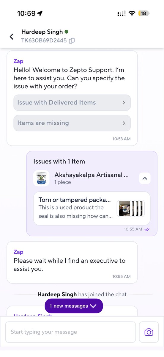 NamanP29's tweet photo. @ZeptoNow @zeptocares this is so frustrating where a customer orders something and gets a opened product and you guys are so stubborn to even see and rectify to the issue
ordered a curd which was received in a open condition where seal was broken. Boycott zepto @X @jagograhakjago https://t.co/Sohgc9S9HY