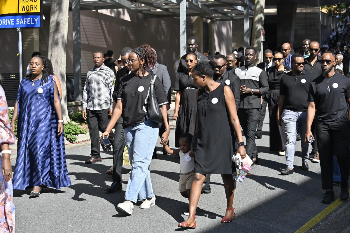 RwandaSingapore's tweet photo. At #Kwibuka32 in Brisbane, QLD, participants paid tribute to the victims of the 1994 Genocide against the Tutsi in Rwanda, and reflected on the importance of upholding historical truth, standing in solidarity with survivors, and global responsibility for early prevention of atrocities. The commemoration also underscored the need for justice and accountability, with calls for the prosecution of remaining genocide suspects still at large.