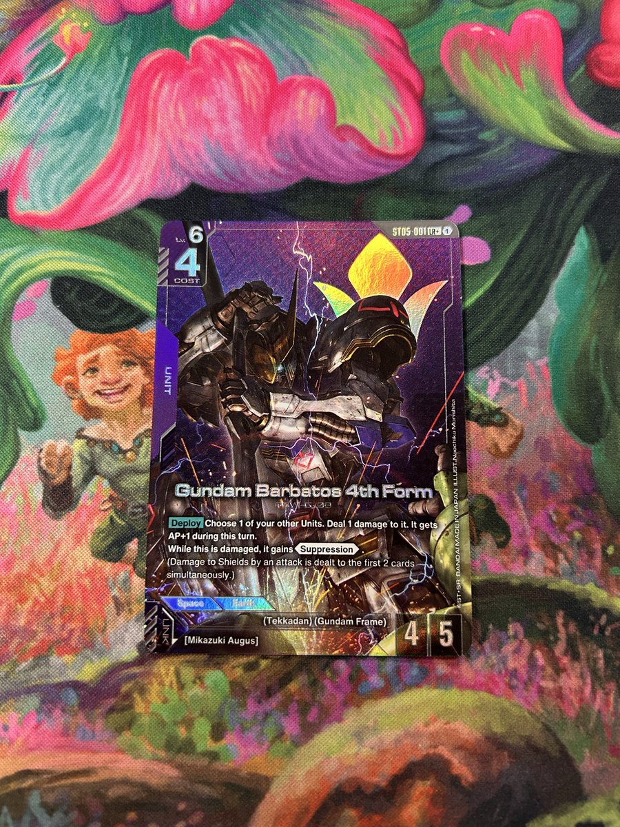 joshthesculptor's tweet image. Went to my first even gundam event and got a wild pull 😭 #gundam #gundamtcg #tcg