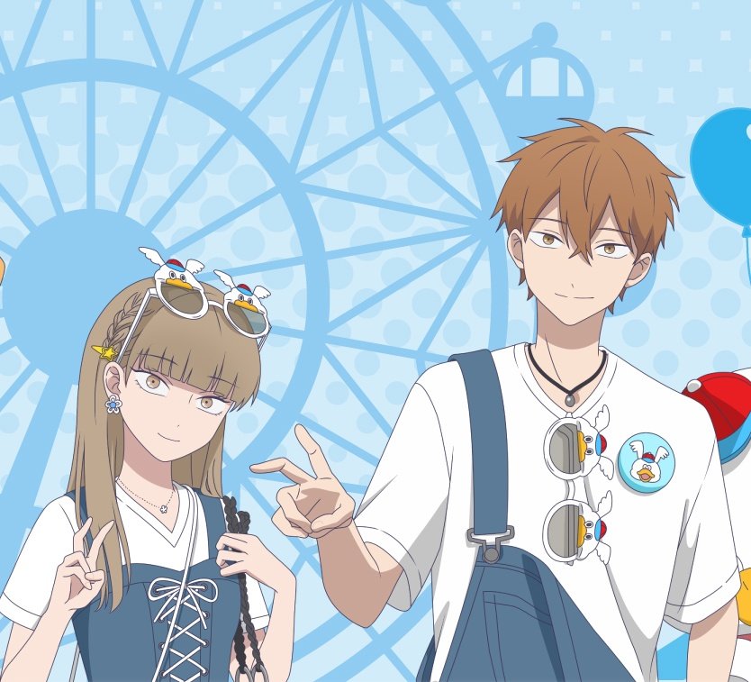 minakoyu and their matching not-so-straight peace signs ✌️