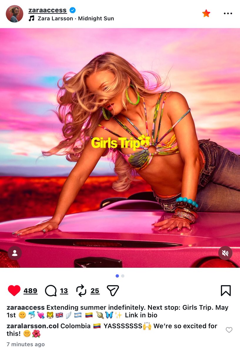 Zara Larsson Colombia Fan🌞🇨🇴 tweet media