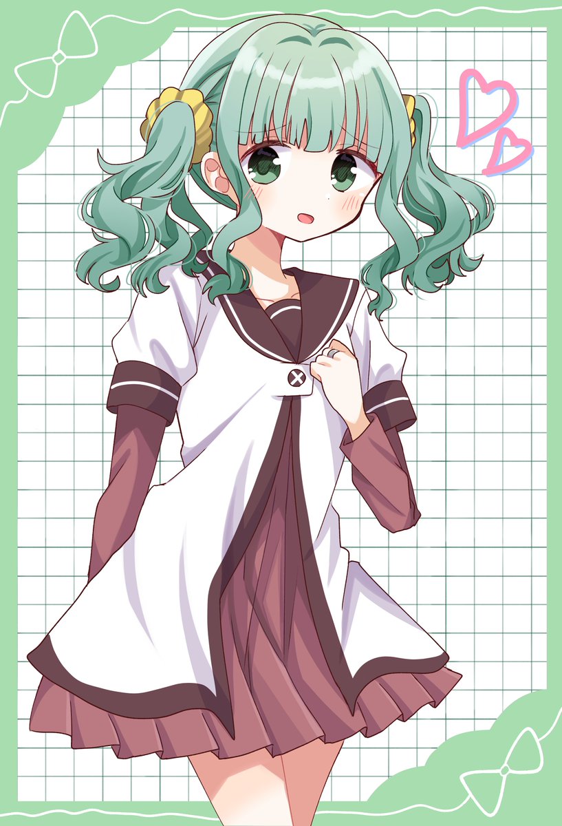 EdgarBub's tweet photo. Futaba Sana in the Nanamori Middle School Uniform from Yuru Yuri~ 
art by @meiyuri0405 
#二葉さな 
#まどドラ https://t.co/8jh215JKF0