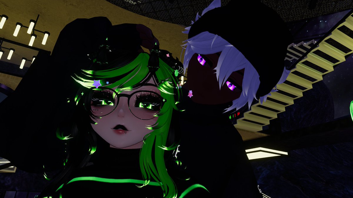 RaeMae420's tweet image. So i only got a couple of pictures from tonight's event, but the memories mean so much more. I appreciate everyone who came out. This is a great way to start my 30s: good vibes, good music, and good friends. (picture of me and @NeoAbsolution )#vrc #birthday