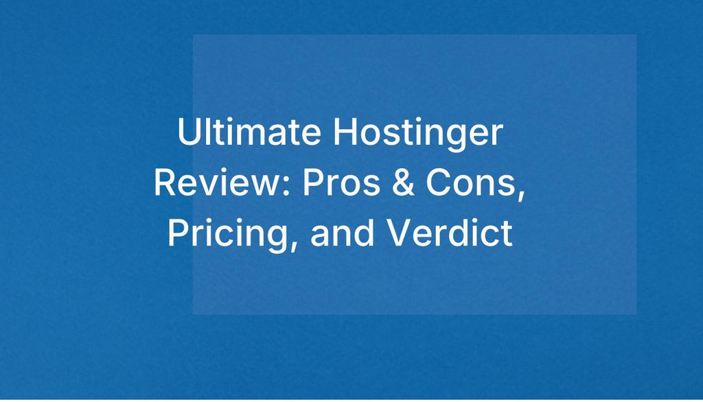 stalinkay_llc's tweet image. Founded in 2004, Hostinger has grown into a globally recognized web hosting provider with over 29 million users across 178 countries.  #Hosting #Blogging #Technology @HeartofManoj
lttr.ai/AqRDL