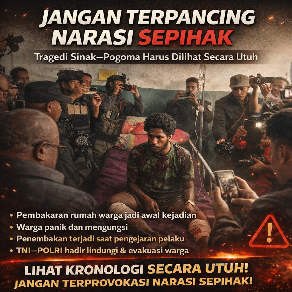 SinakPogoma bikin kita sadar pentingnya TNIPolri hadir di tengah warga pas keadaan genting #papuankri #papuaindonesia #PapuaDamai