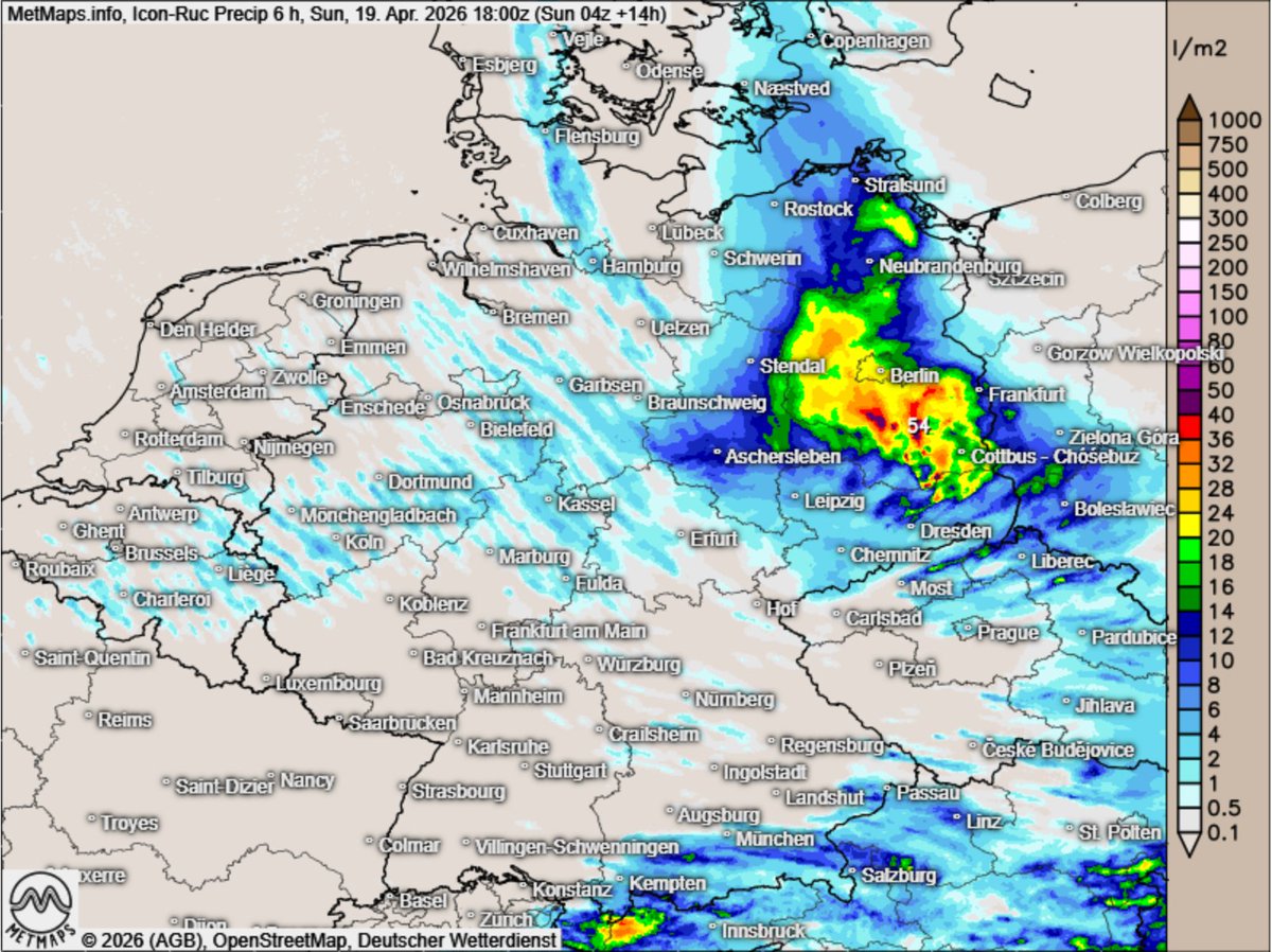 DonnerwetterDe's tweet image. ACHTUNG: große Regenmengen Mitte- und Ostdeutschland #Berlin

Die Lage ist jetzt für den Sonntag nicht ganz ohne, besonders in der Mitte #Hessen, #Thüringen, aber auch #Sachsen und #Brandenburg und #Berlin bis heute Abend große Regenmengen. An der Kaltfront auch einzelne