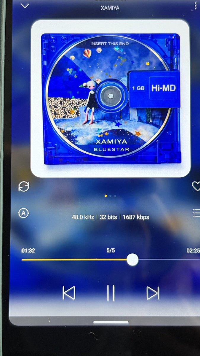 d30085's tweet photo. 今日はcayinのDAPで全曲リピート再生中♪
毎度聴き始めると止められないw

#XAMIYA
#BLUESTAR https://t.co/xA0iDKmujd