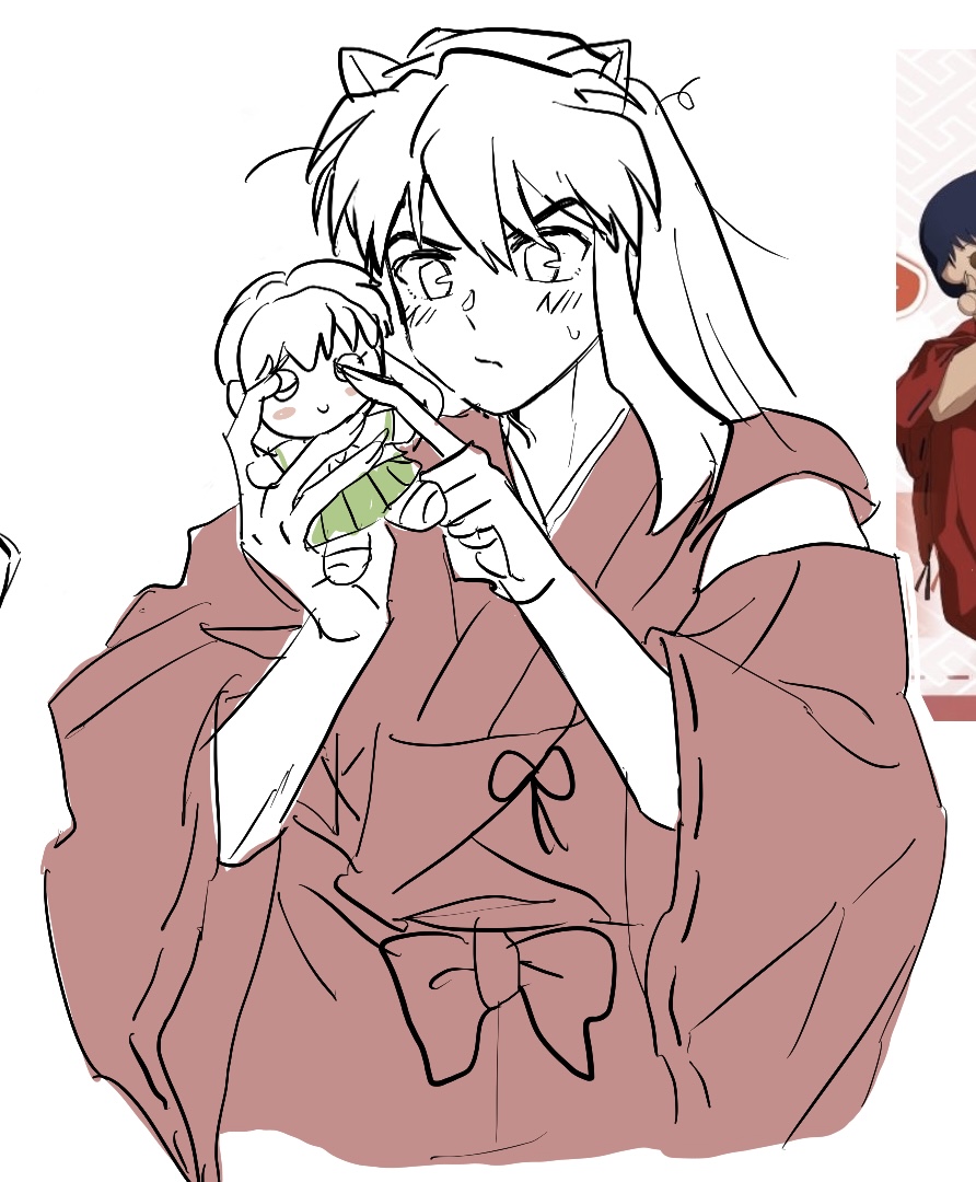 남자못그려서 걍공식대로그림 #犬夜叉