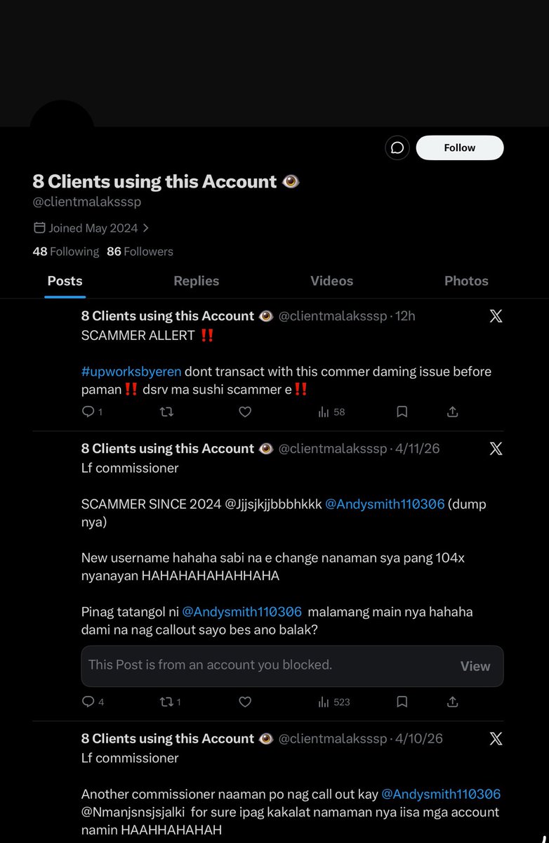 aicomms_ph's tweet photo. hello, #commstwt! im sorry for the tag, but this is to give awareness for everyone in the community.

SCAMMER ALERT‼️ 

@/clientmalaksssp
@/Kkaezou27387

they are commissioners pretending to be clients. they would ask to commission their works and would ghost you after w/o paying https://t.co/mC9hkL43Al