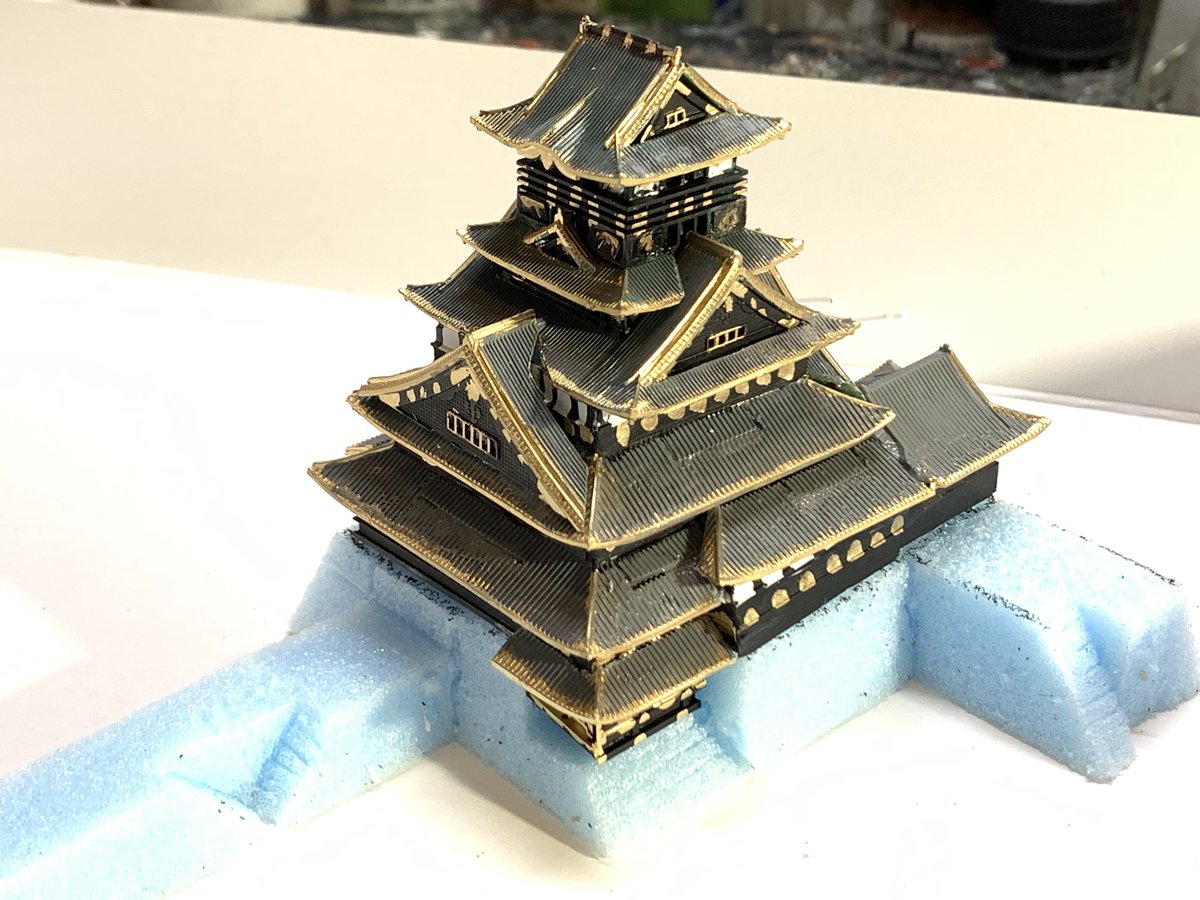 お城のジオラマ鍬匠甲冑屋 岐部博 tweet media