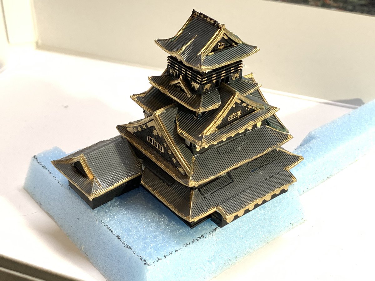 お城のジオラマ鍬匠甲冑屋 岐部博 tweet media