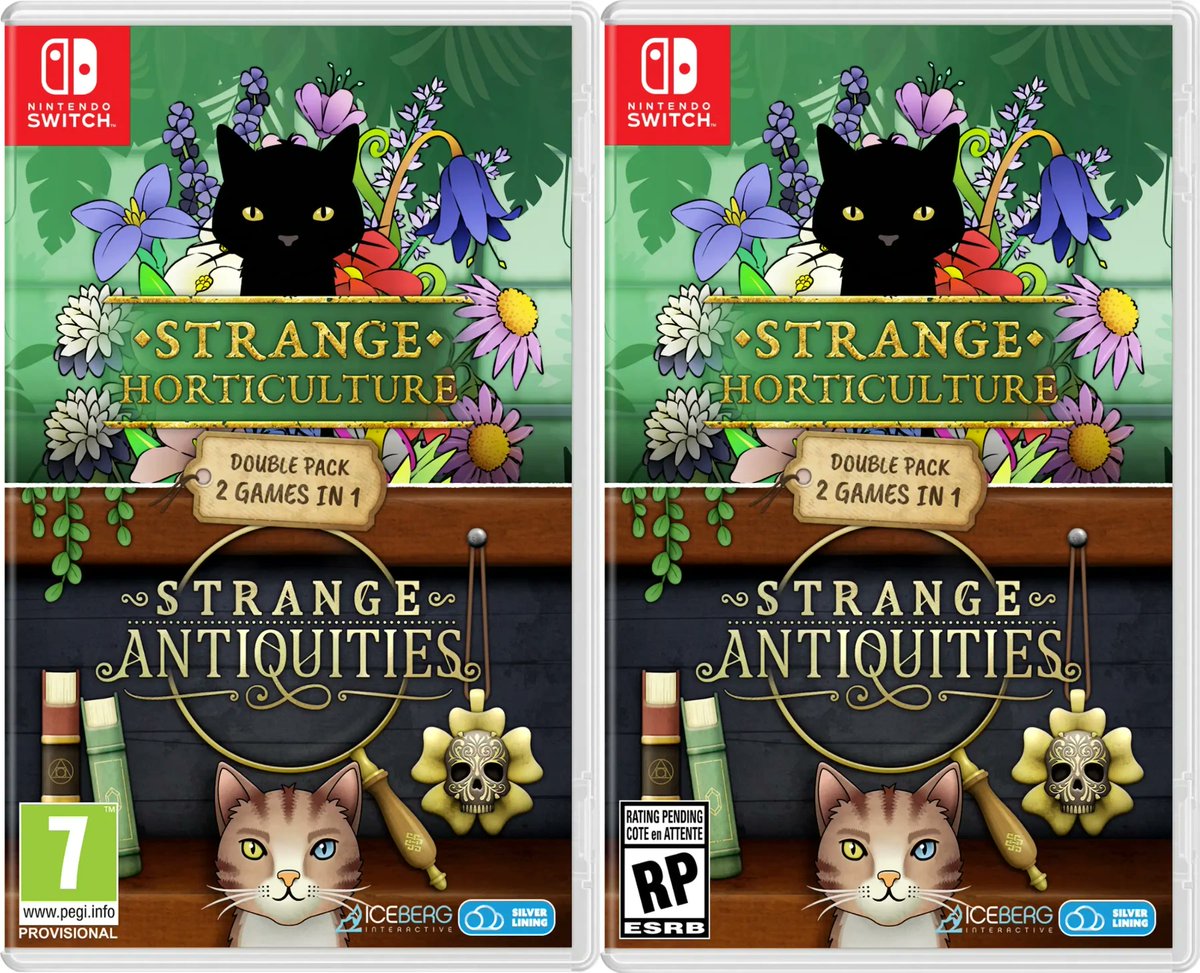 LimitedGameNews's tweet image. Strange Horticulture &amp;amp; Strange Antiquities will get a PEGI EU and ESRB US retail release on #NSW July 3rd.

Available to pre-order e.g. @playasia.
5% off?
Coupon: LGN25

Ref-link:
bit.ly/41DcFOL

#LimitedGameNews