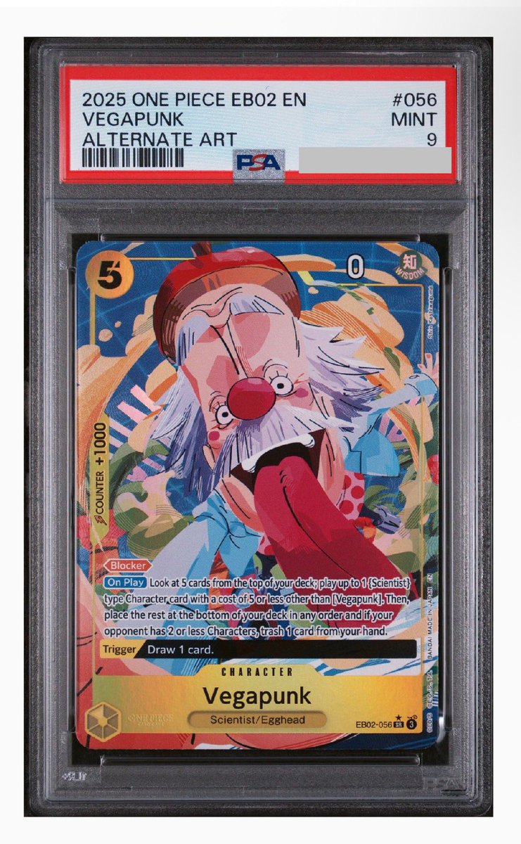 TradeBait3's tweet image. 🚨ONE PIECE PSA SALE FREE 🚢 🚨

(UPDATED PRICES )

Luffy 💰120$
Boa💰190$
Nami BS 💰230$ 
Oden 💰190$
Otama💰78$
Teach 💰110$ 
Sanji💰90$ 
Brook 💰80$
Vegapunk💰60$

♻️Reposts Appreciated 🤝

#onepiece #psa #tcg