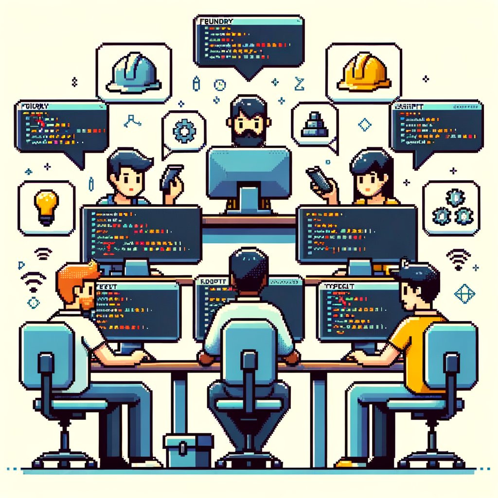 D3vMage's tweet image. GM devs 🌅📊 What’s your current testing stack? Poll: Foundry enjoyer / Hardhat + TS / Mixed bag / “We have scripts 😬”. Reply with your favorite tricks/tools 👇 #gm #Testing #Solidity #DevTools