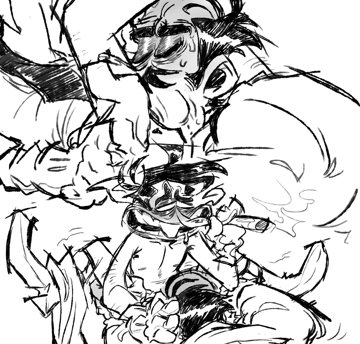 Droggoskunk's tweet photo. 🔞Suggestive  

Other things i did last year))
Reading peppinoise fic and made more fanarts for my boss/creator hehehe
#pizzatower #PeppiNoise_OfficeAU https://t.co/oZybGsDtHY