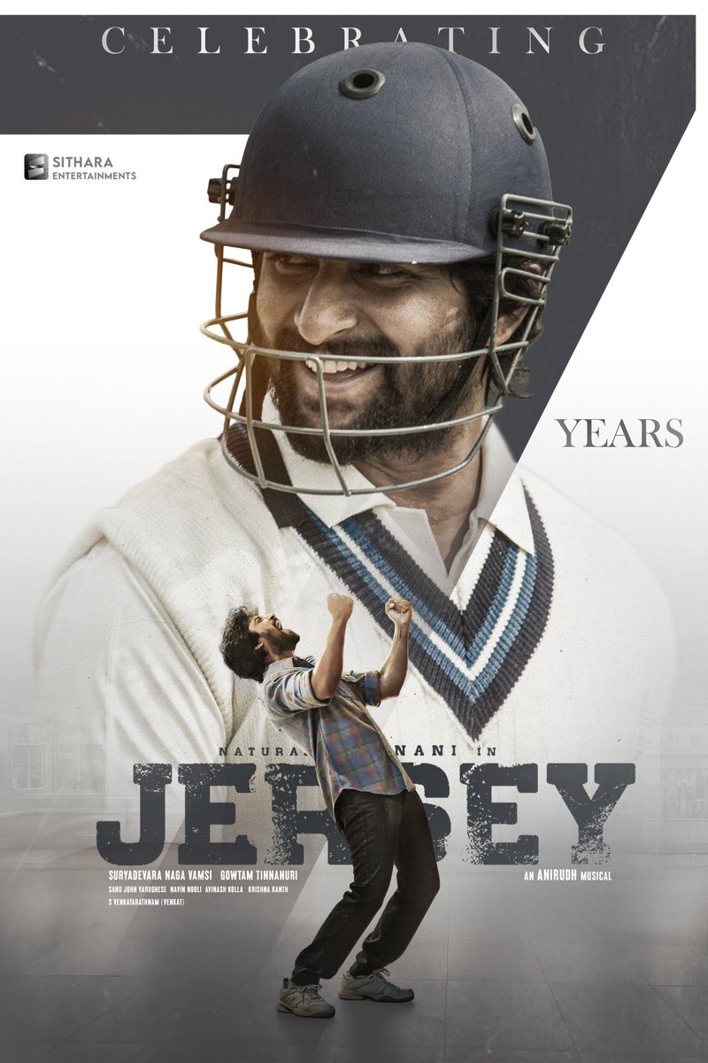 SanthoshCherrry's tweet image. Poster Work ❤️‍🔥

Arjun - A character we continue to relate to, root for and celebrate. 🙌🏻 

7 years later, #Jersey still holds a special place in millions of hearts ❤️

#7YearsForJersey 
Natural Star 
@NameisNani @anirudhofficial @gowtam19