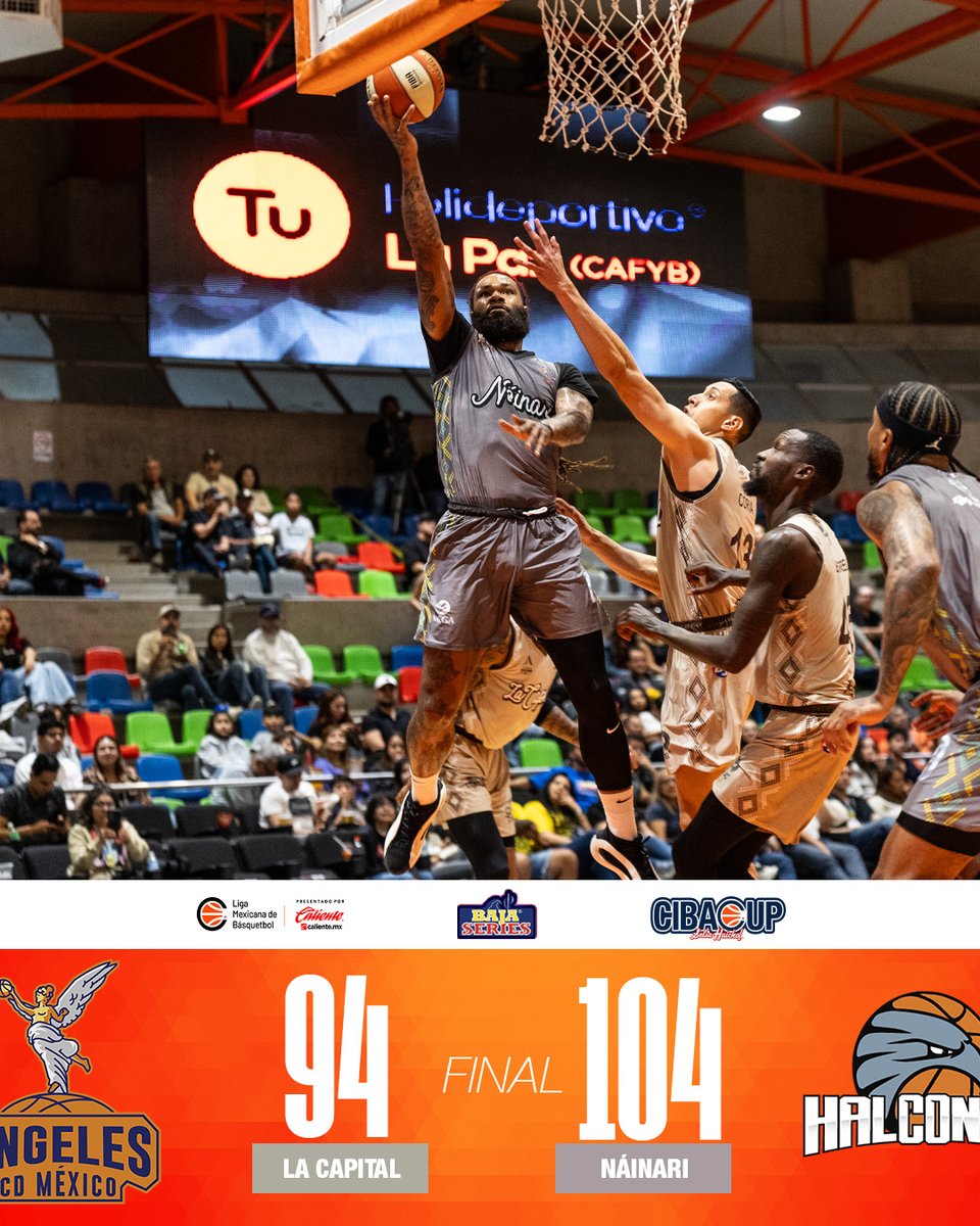 cibacopamx's tweet photo. Marcador final: @halconesobregon se lleva el triunfo de la #CIBACUP @Salsa_Huichol 🏆🔥🏀 https://t.co/O4ZHvmCjyi